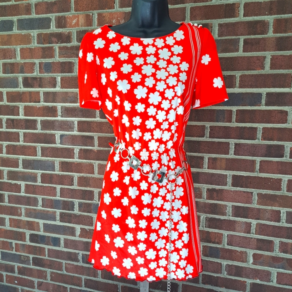 Vintage 60s Red Minidress